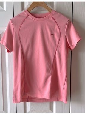 NIKE Performance 2000s Coral Peach Pink Workout Top